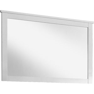Schoenenkast met spiegel Garderobe wandspiegel Ole 91 x 62 x 3 cm - wit Schoenenkast met spiegel