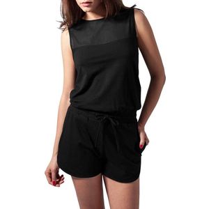 Urban Classics - Tech Mesh Hot Playsuit - M - Zwart
