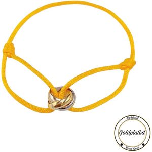 Soraro Tricolor Armband | Goudkleurig | Goldplated | Soraro Armbanden | Cadeau voor haar | Verjaardag vrouw