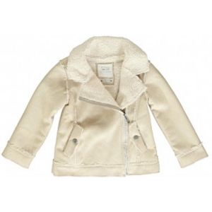 EMOI by emonite biker jas - imitatie suede met borg voering - beige - maat 110