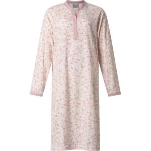 Lunatex - dames nachthemd 224173 lange mouw - roze - maat M