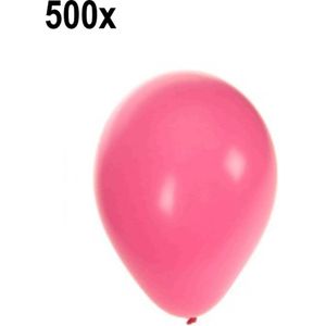 500x Ballonen Pink - Festival thema feest party ballon verjaardag