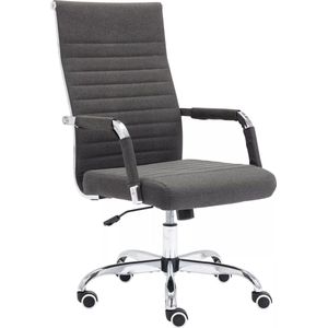 In And OutdoorMatch Bureaustoel Daija - vergaderstoel - grijze stof - ergonomisch - in hoogte verstelbaar - 46x49x106cm