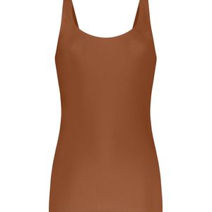 TEN CATE Secrets Lace women singlet 2-way (1-pack) - dames singlet - pecan - Maat: M