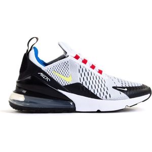 Nike Air Max 270 GS - Dames Sneakers Schoenen Sportschoenen Wit-Zwart DQ1107-100 - Maat EU 36.5