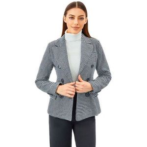Versano Paris Dames Mantel Manteljas kort XS - Pied de Poule