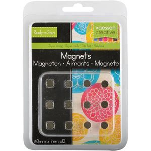 Vaessen Creative Magneet - Ni35 - Superstrong - Ø8x1mm - 12stuks