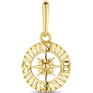 Gouden Kompas Hanger Bedel 14 karaats