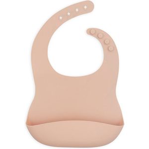 Jollein - Slab (Pale Pink) - Siliconen - Slabbetjes Baby - 26 cm