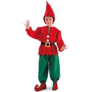 Carnival Toys Verkleedkostuum Elf Junior Canvas Rood Mt 122