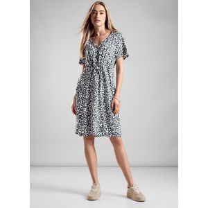 LTD QR Viscose Dress_tiny leaf