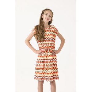 GARCIA Meisjes All over print Jurk Oranje Sleeveless
