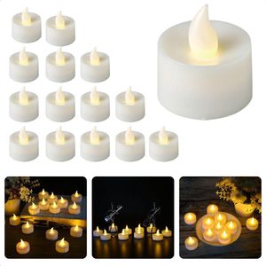 LED Theelichtjes - Waxinelichtjes LED - LED Kaarsen met Flikkerende Vlam - 15 Stuks - Incl. CR2032 Batterij - Aan/Uit Schakelaar - Inclusief EBOOK
