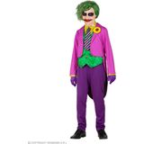 Widmann - Joker Kostuum - Ondeugende Joker Junior - Jongen - Groen, Paars - Maat 140 - Halloween - Verkleedkleding