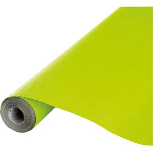 Givi Italia Tafelkleed op rol - 2x - papier - lime groen - rechthoekig - 120cm x 5m - Feest/bruiloft tafelkleden