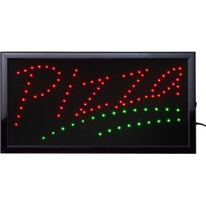 Led bord - Pizza - Led sign - 50 x 25cm - Led verlichting - Bar Decoratie - Light box - led borden - Decoratie - LED - Led decoratie - Cave & Garden