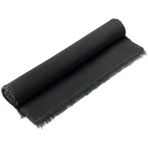 VIVARAISE - Effen badmat Elly Zwart 54 x 110