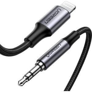 UGREEN - Lightning Naar 3.5mm Jack Kabel - MFi Gecertificeerd - 1 Meter