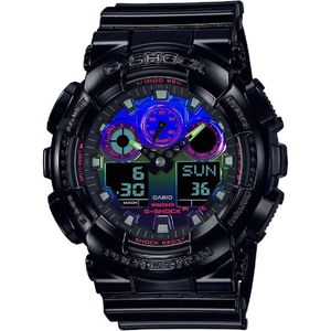 Casio horloge GA-100RGB-1AER Zwart - Ø 51.2 mm