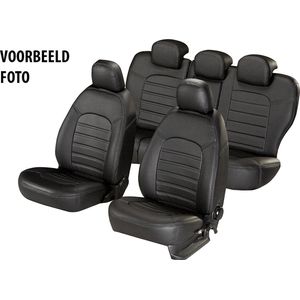 Pasvorm stoelhoezen set Volkswagen Golf VII - 2012 t/m heden - Kunst leer zwart