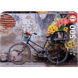 Legpuzzel - 500 stukjes -Fiets met Bloemen - Educa Puzzel