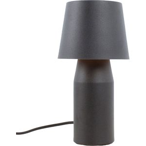 Minimalistische tafellamp | 1 lichts | zwart | metaal | 27,5 cm hoog | nachtkastje / eetkamer / tafel lamp | modern / sfeervol scandinavisch design