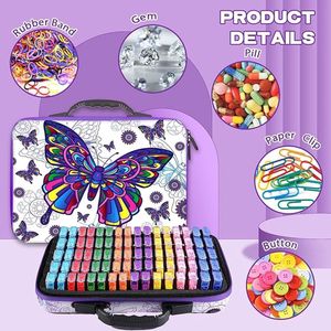 diamond painting storage box - diamantborduurwerk, doos voor doe-het-zelf handwerk 80