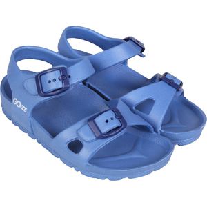 Superlichte, blauwe sandalen met een voorgevormde anatomische binnenzool - LEMIGO / 29