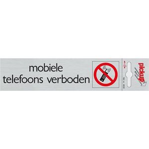 Pickup Route Alulook 165x44 mm - Mobiele telefoons verboden