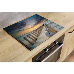 Inductiebeschermer - Golfbrekers - 80x52 cm - Inductiebeschermer - Inductie Afdekplaat Kookplaat - Inductie Mat - Anti-Slip - Keuken Decoratie - Keuken Accessoires