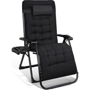 Verstelbare Ligbed ,Tuinstoel, Campingstoel ,Strandstoel ,Lounger , tot 150 kg ,Opvouwbaar