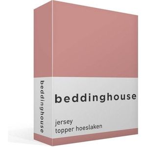Beddinghouse Jersey - Topper - Hoeslaken - Tweepersoons - 140x200/220 cm - Pink