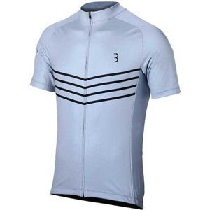 BBB Cycling ComfortFit Fietsshirt Heren - Wielrenshirt met Korte Mouwen - Comfortabel en Sneldrogend Wielershirt - Grijs - Maat XXXL - BBW-250