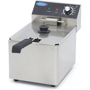 Maxima Frituurpan 8 L - 1 Mand - tot 1,4 Kg Frites - Friteuse - Horeca Frituur pan - RVS - 8 Liter