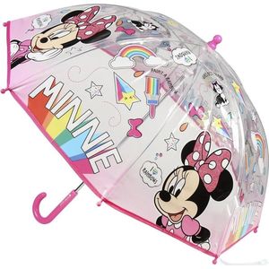 Disney Minnie Mouse Transparante paraplu voor meisjes 71 cm - Kinderparaplu