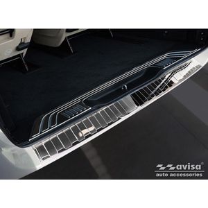 Chroom RVS Achterbumperprotector passend voor Mercedes Vito / V-Klasse 2014-2019 & Facelift 2019- 'Ribs' 'XL'