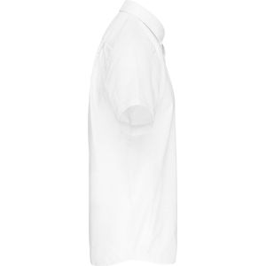 Kariban Heren non-iron micro sergé overhemd korte mouwen K539 - White - 4XL