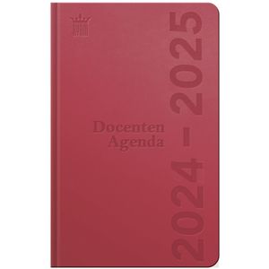 Ryam Docenten Agenda 202-2025 DeLuxe ROOD (15cm x 20cm)