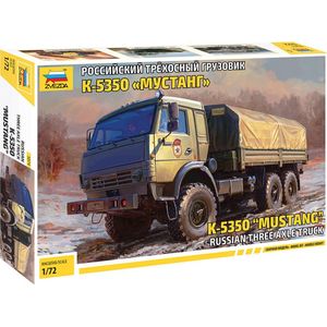 1:72 Zvezda 5074 K-5350 Mustang - Russian 3-Axle Truck Plastic Modelbouwpakket