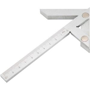 Vierkante meter meten Middenmaat Gear Center Scribe Meetinstrument Ronde staaf Markering Center Finder Hoeken meten - Centreren.