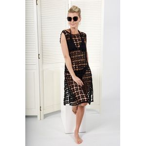 Donne del Sole - Jurk Carmela - Strandjurk - Zwart - Maat L