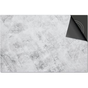 Inductie beschermer 60x60 - afdekplaat inductie mat - Dietrix Kookplaat beschermer - DELUXE - Beton - Muur Lichtgrijs