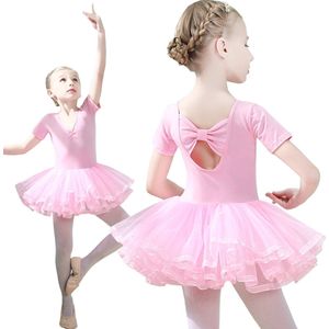 Joya Kids® Roze balletpakje met tutu en Strik voor 3 tot 12 jaar | Ballerina jurkje | Ballet Jurk Detail Rug | Cadeau meisje | Maat 150
