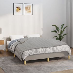 vidaXL-Verzwaringsdeken-122x183-cm-5-kg-stof-grijs