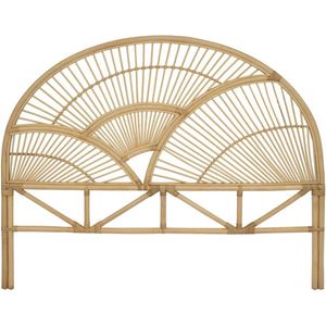 Vente-unique Hoofdeinde van 160 cm - Rotan - Naturel - EFELA L 165 cm x H 130 cm x D 4 cm