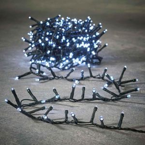 Luca Lighting kerstverlichting lichtsnoer - buiten - 700 lampjes wit - flashfunctie - 1400 cm