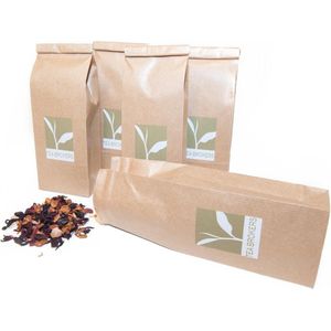 Ijsthee pakket met 3 x 100gram losse thee + 100 papieren theepot filters - Zelf ijsthee maken met losse thee - Coffee And Tea Brokers