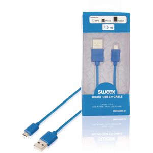 Sweex - USB 2.0 A Male naar USB 2.0 Micro Male - 1 m