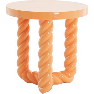 Light & Living - Vallejo - Bijzettafel - Oranje - Ø46cm