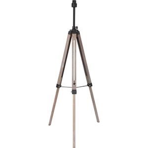 Mexlite vloerlamp Triek - zwart - metaal - 75 cm - E27 fitting - 3348ZW